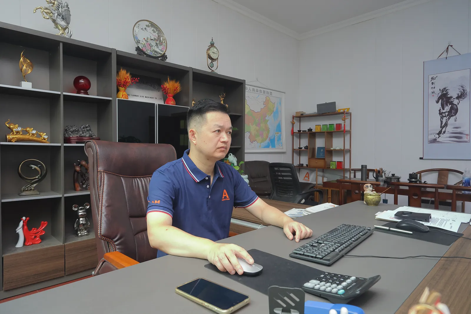 Laundry Aide management team member at the Shanghai office